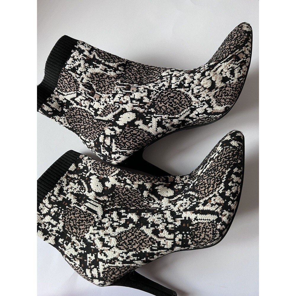 Mia Ankle Boots, Women Size 7.5M  McKinney Beige Multi  Sock  Boot #I1 - Picture 5 of 7